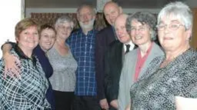 Suzanne with colleagues from round the region