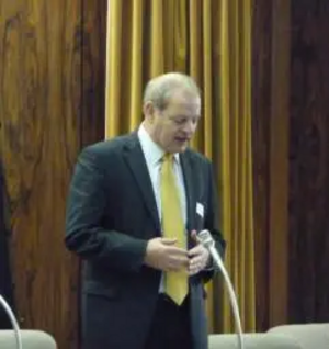 Ian Swales, MP for Redcar, speaking at NE conference