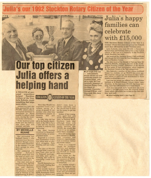 Julia Citizen of the Year